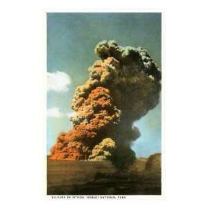  Kilauea Volcano, Hawaii Giclee Poster Print