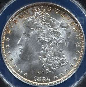 1884 Morgan Silver Dollar ANACS MS65 GEM  
