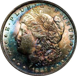 1887 O $1 Silver Morgan Dollar Gem BU Great Tone  