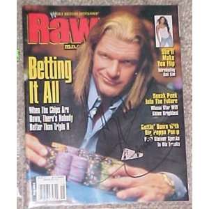2003 WWE Raw Magazine Triple H Signed COA PROOF   Sports Memorabilia 