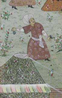 Antique Persian Miniature Watercolor Paintings c, 1900  