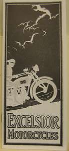 1924 Excelsior Motorcycle Model Year Sales Book  