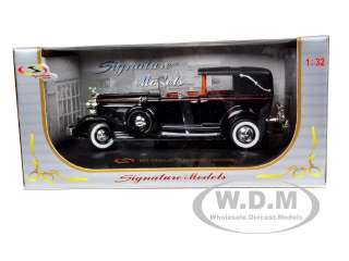 1933 CADILLAC V16 TOWNCAR BLACK 1/32 DIECAST MODEL CAR BY SIGNATURE 