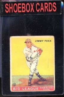 1933 Goudey 29 Jimmy Foxx VG  