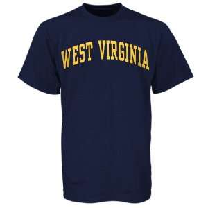 WVU Mountaineer Apparel  West Virginia Mountaineers Navy Arch Logo T 