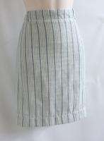 Short Skirt Straight Pencil Style Stripe New $69 3X Extra Light  