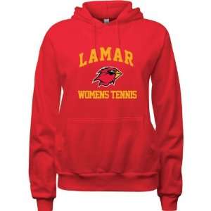  Lamar Cardinals Red Womens Womens Tennis Arch Hooded 
