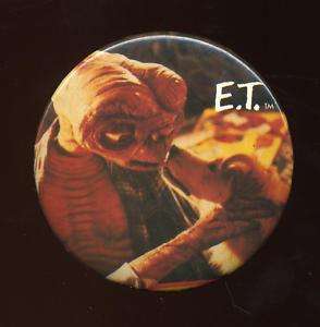 Pinback Pin E. T. Movie 1982 Universal City Studio  