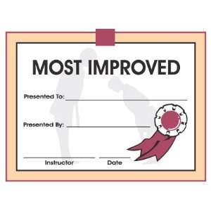  Most Improved Certificate