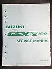   1990   1992 GSXR1100 GSX R 1100 Factory Original Service Manual