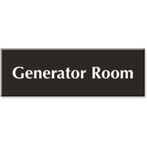  Generator Room Outdoor Engraved Sign, 12 x 4 Office 
