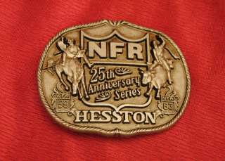 New Hesston National Finals Rodeo 25th Anniversary Collector Belt 