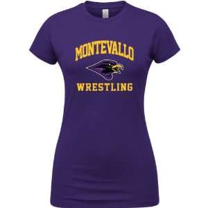   Falcons Purple Womens Wrestling Arch T Shirt