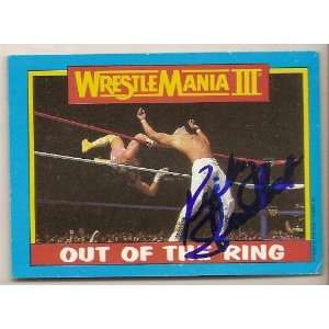  Ricky Steamboat Signed Autographed Wrestling Card WWF WWE 
