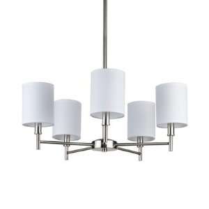  Lights Up TS 9055 Walker Chandelier with Clip Shades 