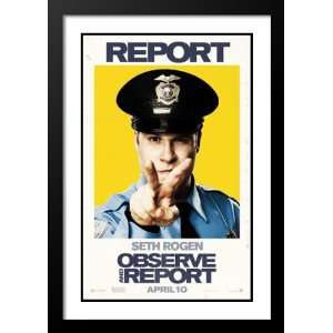  Observe and Report Framed and Double Matted 32x45 Movie 