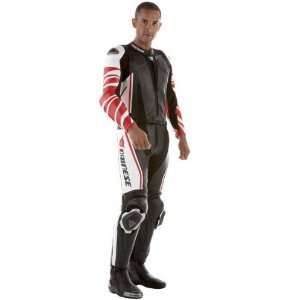  DAINESE TRICKSTER 2 PC SUIT RED/WHITE 44 USA/54 EURO 