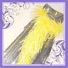 F008 1 Pieces 2 PLY Yellow Ostrich feather Boa Trim Dancing/Fascin 