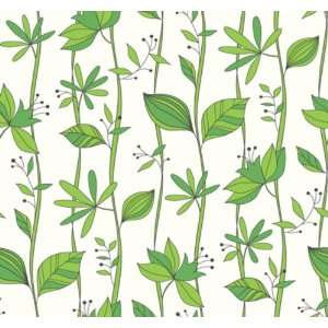  Contemporary Wallpaper Green Floral WE70504