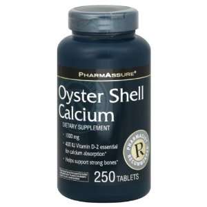  PharmAssure Oyster Shell Calcium, Tablets 250 tablets 
