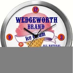   14 Inch Ice Cream Metal Clock Quartz Movement