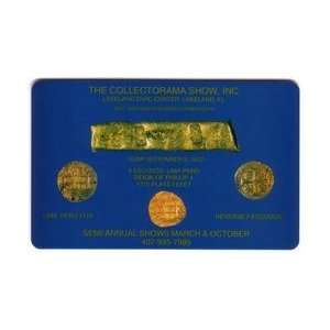 Collectible Phone Card 10u Sunken Treasure Gold Bar & Coins FLA 