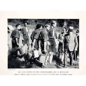  1941 Print Camps Vichy France Youth Marshal Petain World War II 