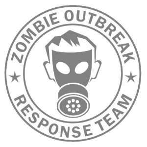 Zombie Outbreak Response Team IKON GAS MASK Design   5 SILVER   Vinyl 