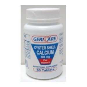  Oyster Shell Calcium 500mg + Vit D 60s Health & Personal 