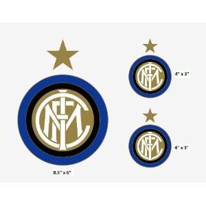  Set of 3   Inter Milan F.C. sticker vinyl decal 