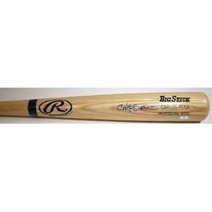   Pena Autographed Rawlings Blonde Big Stick Bat