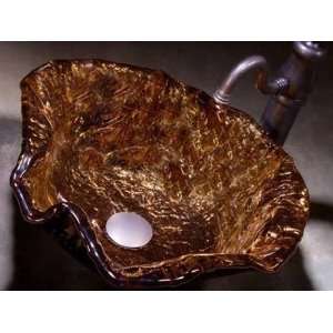  Alina Art Glass Vessel Sink Finish Copper