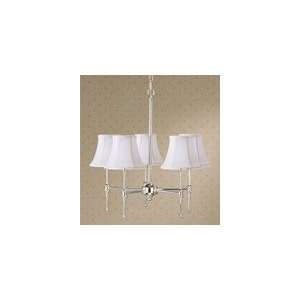 State Street Collection 5 Light Chandelier with Calais White Linen 