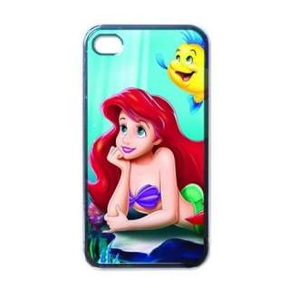 Ariel Little Mermaid Cool Apple iPhone 4 Black Hard Case Gift Free 