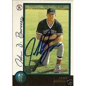 John Barnes Signed Boston Red Sox 1998 Bowman Card 