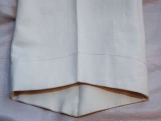 JOHN GALLIANO   NWT $775 Cream/White PANTS, It 40, US 4  