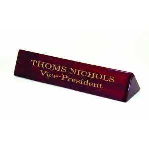  Rosewood Piano Finish Wood Name Plate