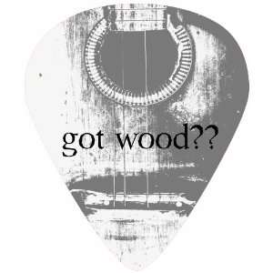  Got Wood? Giant Guitar Pick Wall Art 