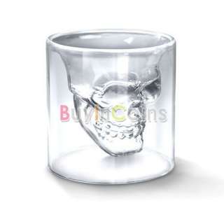 Cool Crystal Skull Head Vodka Shot Wine Glass Drinking Ware Home Bar 2 
