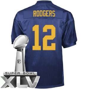  Green Bay Packers NFL Jerseys #12 Aaron Rodgers BLUE 
