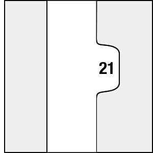  Legal Closing Set Dividers Individual Numerical Tabs (21 