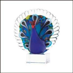  Art Glass Peacock