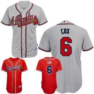 Atlanta Braves Authentic MLB Jerseys #6 COX GRAY Cool Base BASEBALL 