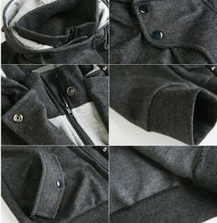 NWT Mens Slim Sexy Premium Hooded cardigan Coat Jacket M L XL XXL 