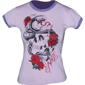 ENVE Tattoo Love Womens Form Fitted Sheer T Shirt (SizeS)  