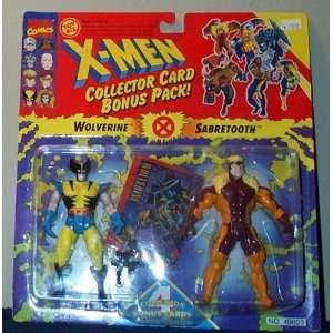  X Men Wolverine & Sabretooth Collector Card Bonus Pack 