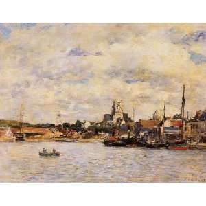   , painting name Fecamp the Port, By Boudin Eugène 