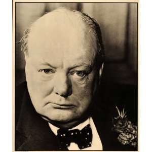  1940 Winston Churchill Margaret Bourke White B/W Print 