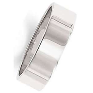   14Kt White Gold Wedding Band Ring on Sale, FCF06MWW Finger Size 9.25