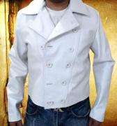 10 to Yuma Charlie Prince White Heavy Leather Jacket  